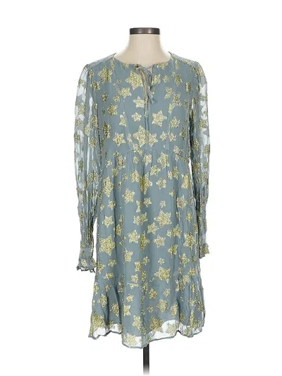 Pre-owned Ann Taylor Loft Casual Dress In Blue