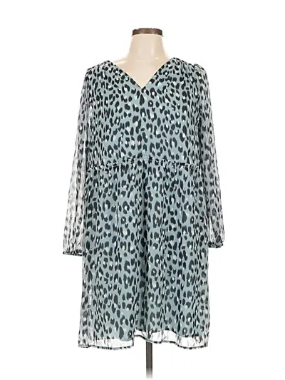 Ann Taylor Loft Casual Dress In Blue