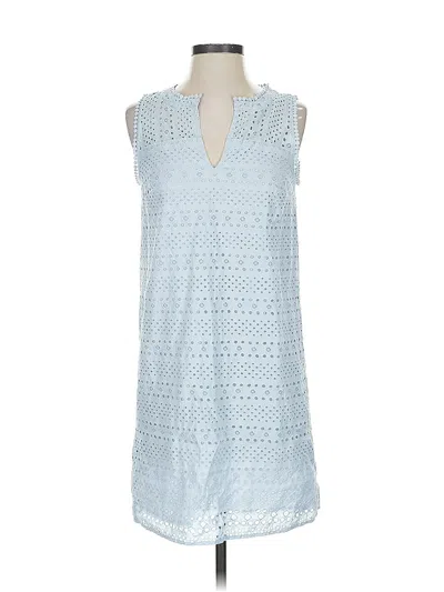 Pre-owned Ann Taylor Loft Casual Dress In Blue