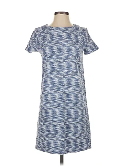 Pre-owned Ann Taylor Loft Casual Dress In Blue
