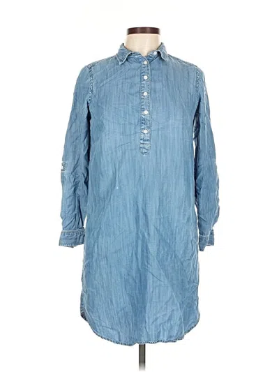 Pre-owned Ann Taylor Loft Casual Dress In Blue
