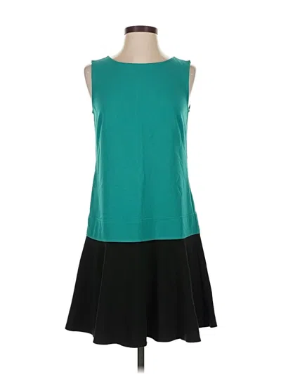 Pre-owned Ann Taylor Loft Casual Dress In Blue