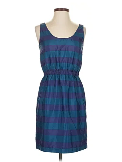 Pre-owned Ann Taylor Loft Casual Dress In Blue