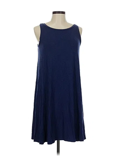 Pre-owned Ann Taylor Loft Casual Dress In Blue