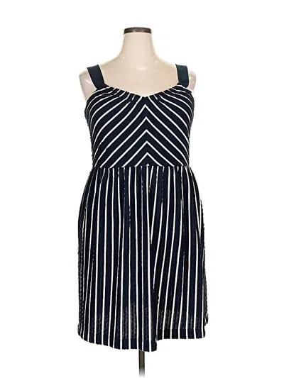 Pre-owned Ann Taylor Loft Casual Dress In Blue