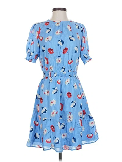 Pre-owned Ann Taylor Loft Casual Dress In Blue