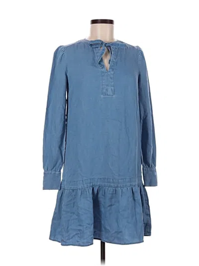 Pre-owned Ann Taylor Loft Casual Dress In Blue
