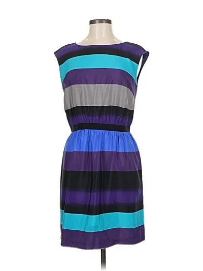 Pre-owned Ann Taylor Loft Casual Dress In Blue