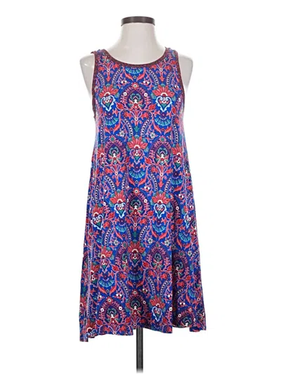 Pre-owned Ann Taylor Loft Casual Dress In Blue