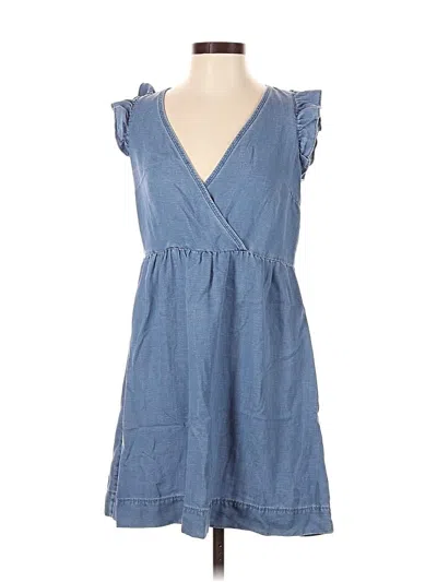 Pre-owned Ann Taylor Loft Casual Dress In Blue