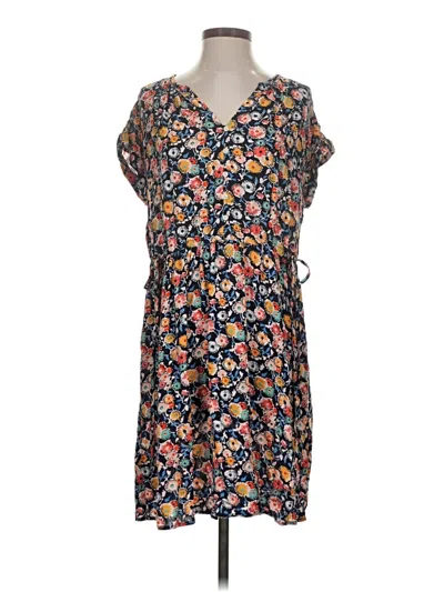 Pre-owned Ann Taylor Loft Casual Dress In Blue
