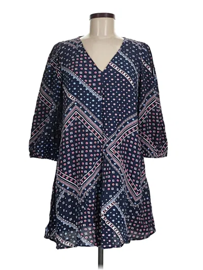 Ann Taylor Loft Casual Dress In Blue