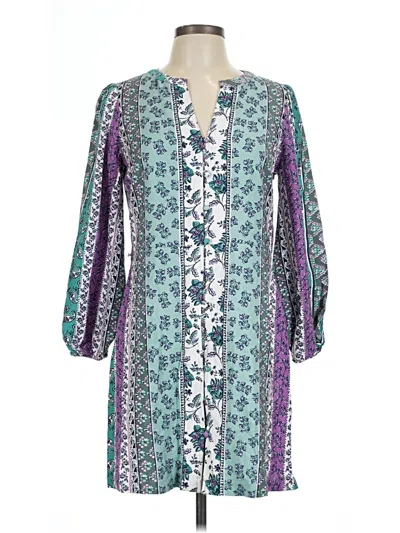 Ann Taylor Loft Casual Dress In Blue