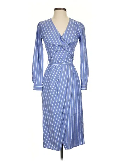 Ann Taylor Loft Casual Dress In Blue