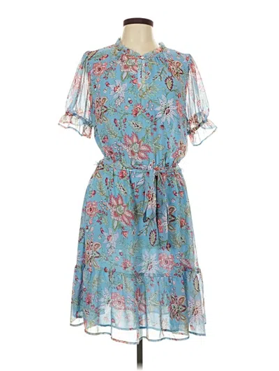 Pre-owned Ann Taylor Loft Casual Dress In Blue