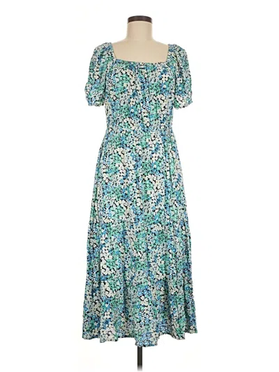 Pre-owned Ann Taylor Loft Casual Dress In Blue