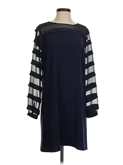 Pre-owned Ann Taylor Loft Casual Dress In Blue