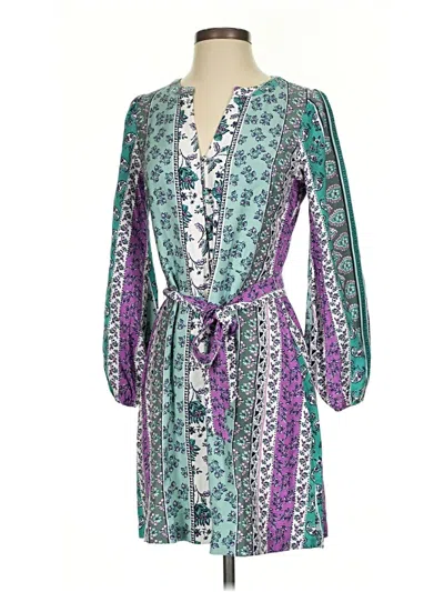 Pre-owned Ann Taylor Loft Casual Dress In Blue