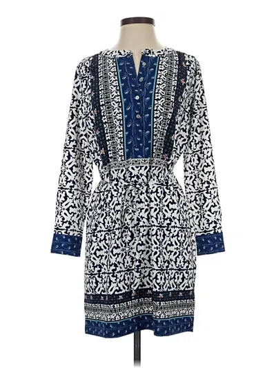 Pre-owned Ann Taylor Loft Casual Dress In Blue