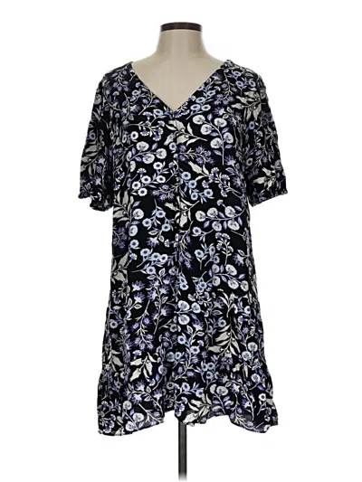 Pre-owned Ann Taylor Loft Casual Dress In Blue
