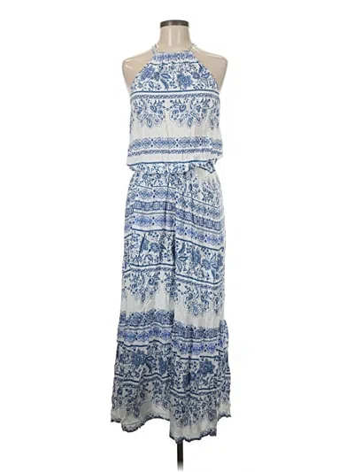 Pre-owned Ann Taylor Loft Casual Dress In Blue