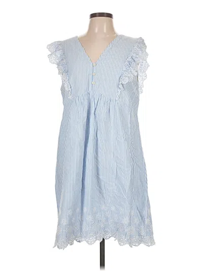 Pre-owned Ann Taylor Loft Casual Dress In Blue