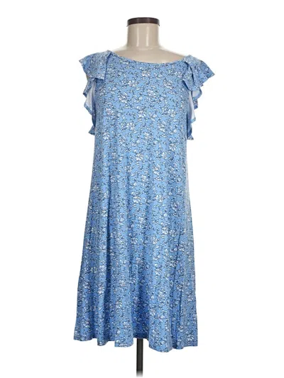 Ann Taylor Loft Casual Dress In Blue