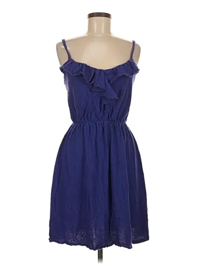 Pre-owned Ann Taylor Loft Casual Dress In Blue