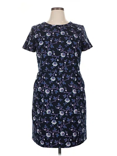 Pre-owned Ann Taylor Loft Casual Dress In Blue