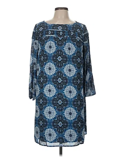 Pre-owned Ann Taylor Loft Casual Dress In Blue