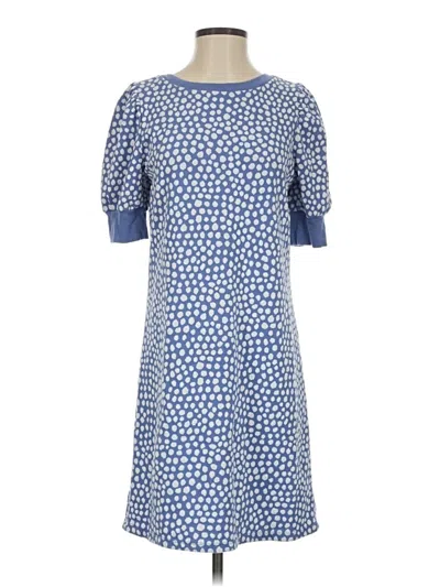 Pre-owned Ann Taylor Loft Casual Dress In Blue