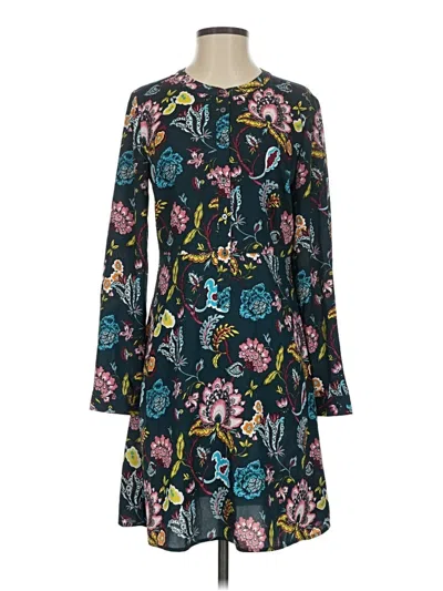 Pre-owned Ann Taylor Loft Casual Dress In Blue