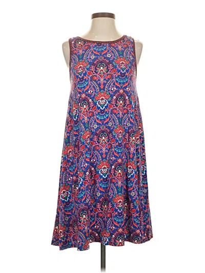 Pre-owned Ann Taylor Loft Casual Dress In Blue