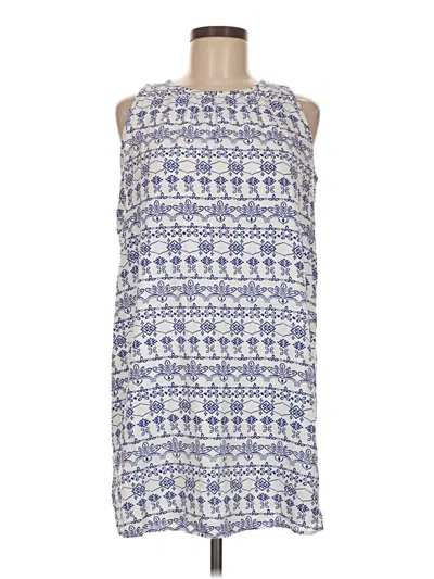 Pre-owned Ann Taylor Loft Casual Dress In Blue