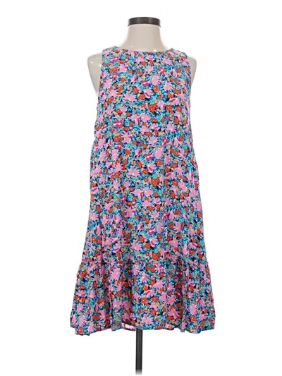 Pre-owned Ann Taylor Loft Casual Dress In Blue