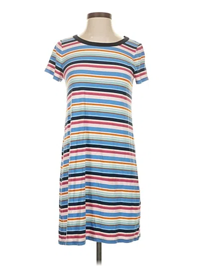 Pre-owned Ann Taylor Loft Casual Dress In Blue