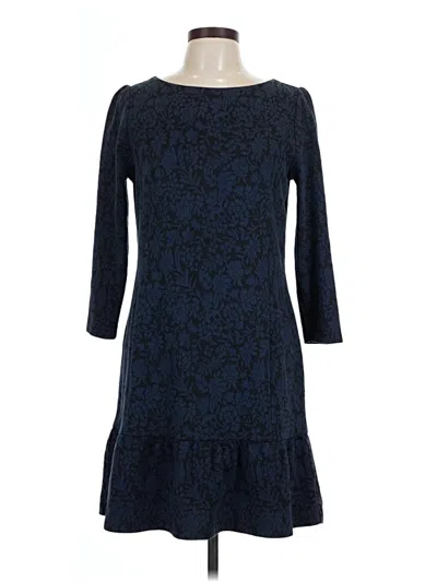 Pre-owned Ann Taylor Loft Casual Dress In Blue