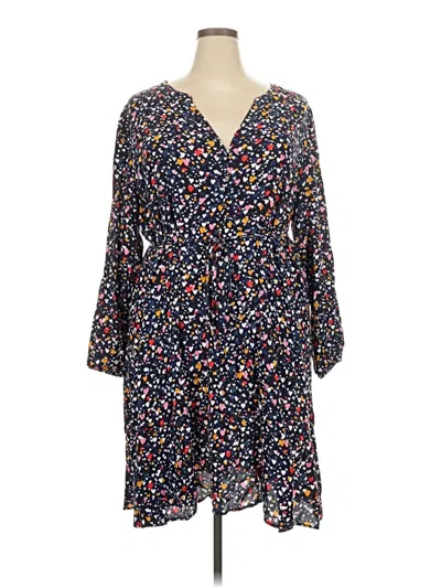 Pre-owned Ann Taylor Loft Casual Dress In Blue