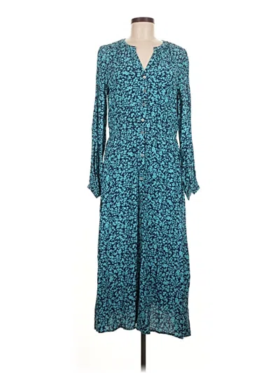 Pre-owned Ann Taylor Loft Casual Dress In Blue