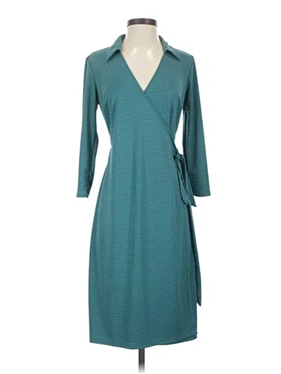 Pre-owned Ann Taylor Loft Casual Dress In Blue