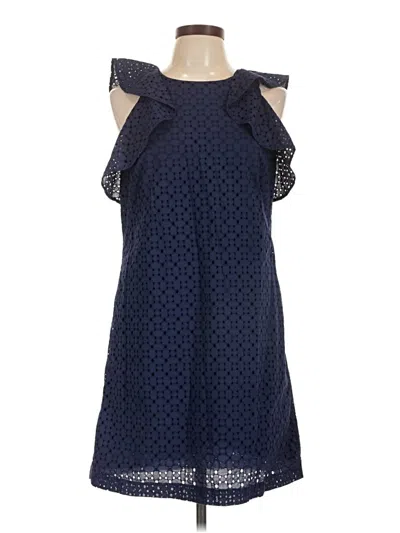 Pre-owned Ann Taylor Loft Casual Dress In Blue