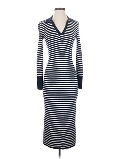 Pre-owned Ann Taylor Loft Casual Dress In Blue