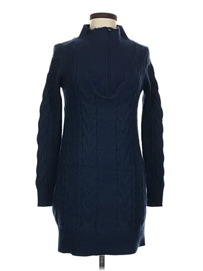 Pre-owned Ann Taylor Loft Casual Dress In Blue