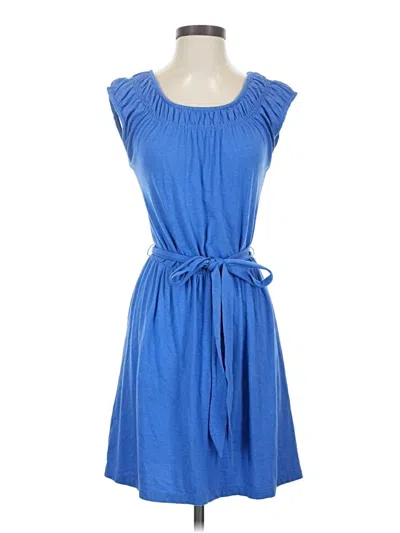 Pre-owned Ann Taylor Loft Casual Dress In Blue