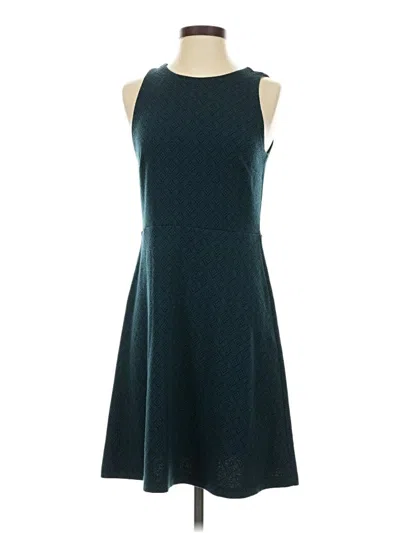 Pre-owned Ann Taylor Loft Casual Dress In Blue