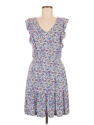 Pre-owned Ann Taylor Loft Casual Dress In Blue