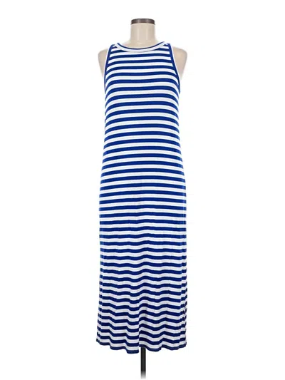 Pre-owned Ann Taylor Loft Casual Dress In Blue