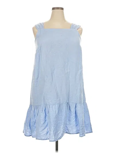 Pre-owned Ann Taylor Loft Casual Dress In Blue
