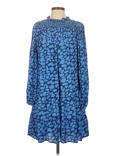 Pre-owned Ann Taylor Loft Casual Dress In Blue