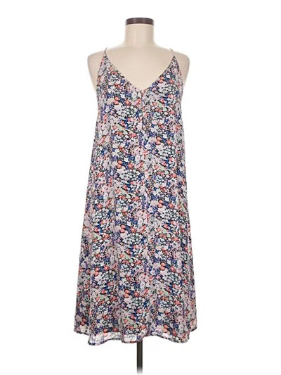 Pre-owned Ann Taylor Loft Casual Dress In Blue